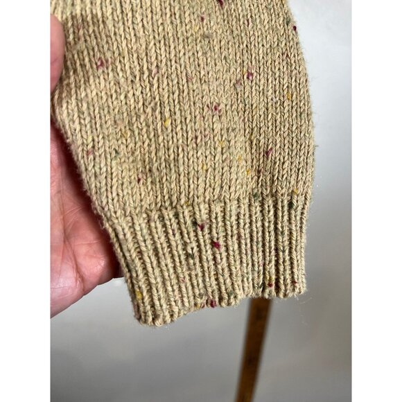 Retro Patchwork Knit Sweater M Red Colorful Festive Holiday Chic Western 80s - Picture 2 of 12